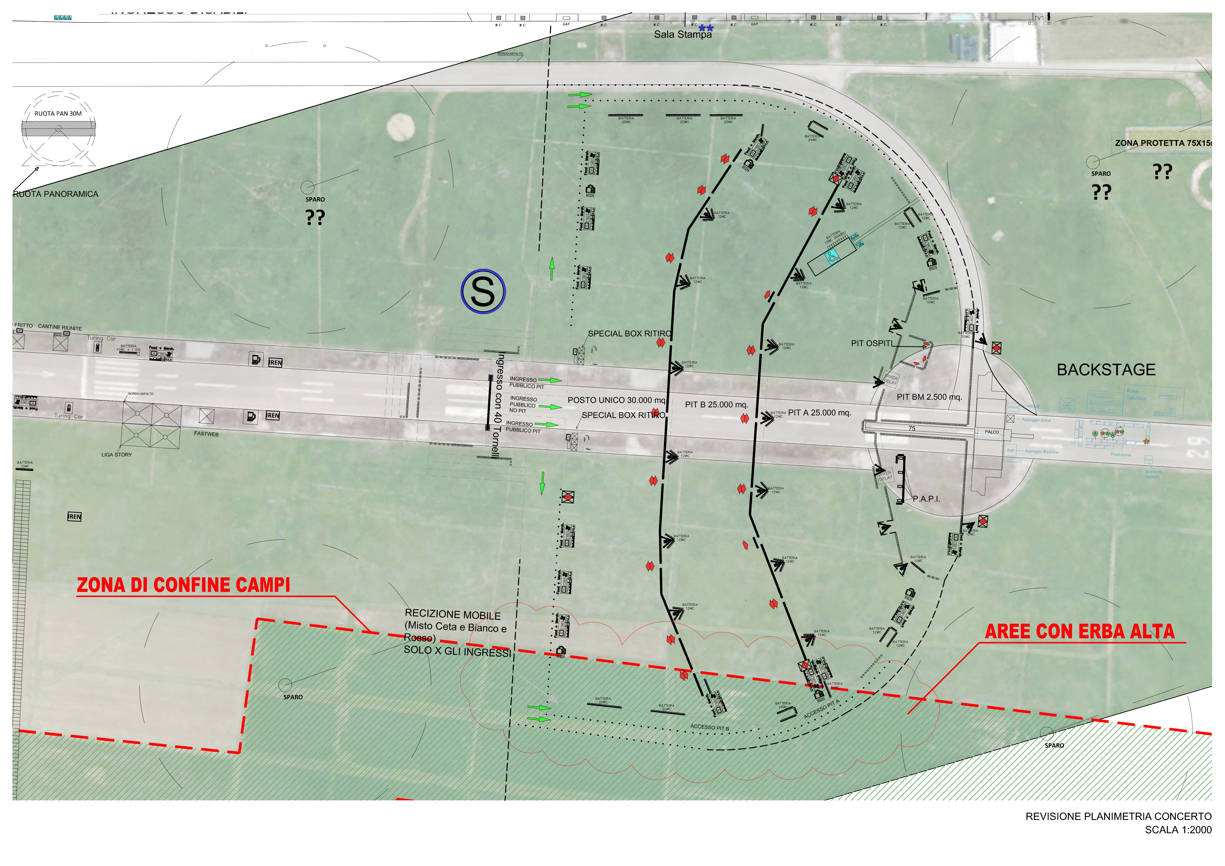 Campovolo Concerto ligabue Rilievo